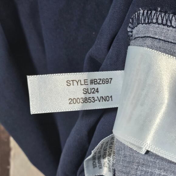 J. Crew Pleated button-front pant in chino Navy 12 NWT - Picture 8 of 10